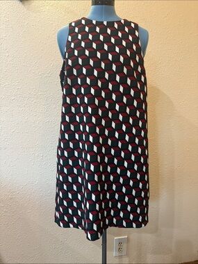 Esley 3D cube pattern dress